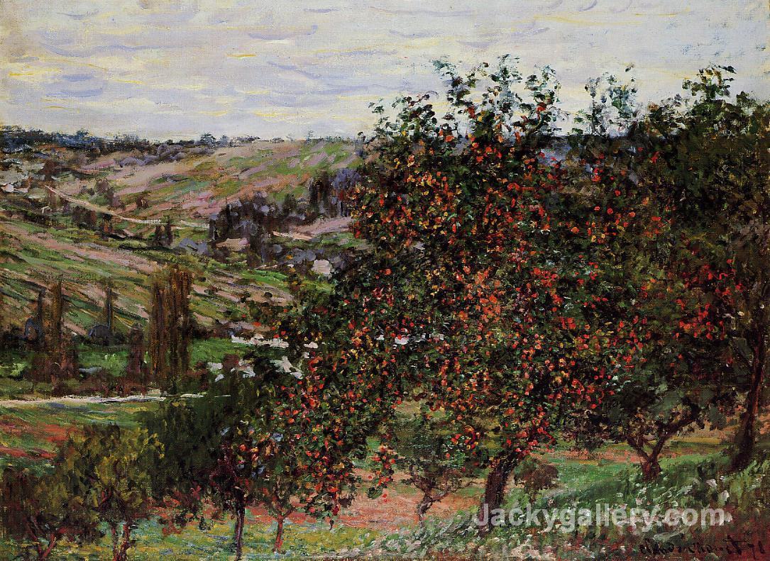 Apple Trees near Vetheuil by Claude Monet paintings reproduction